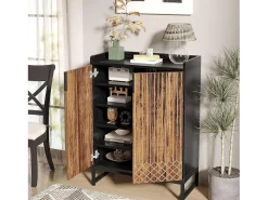 25 Pares de placas para sapatos, Armário Etagere de Grande Capacidade com Estrutura Preta para Entrada