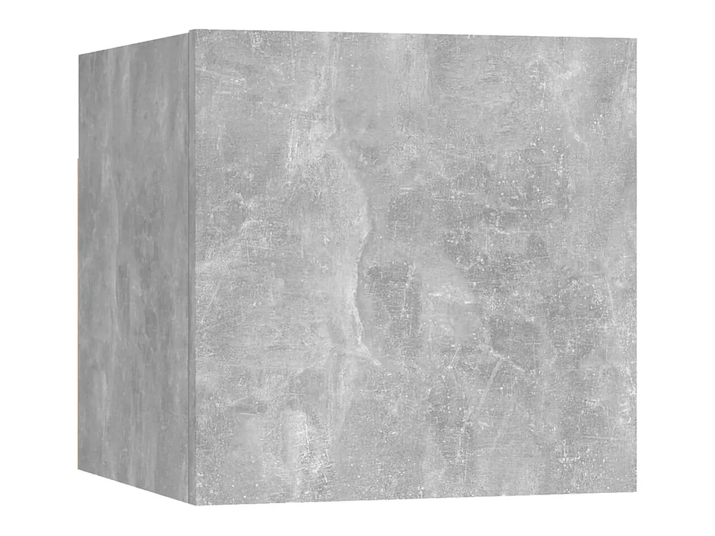 7 pcs conjunto de móveis de TV contraplacado cinzento cimento