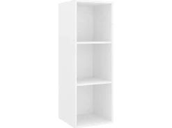 3 pcs conjunto de móveis de TV contraplacado branco PT550266