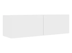 4 pcs conjunto de móveis de TV derivados de madeira branco PT879041
