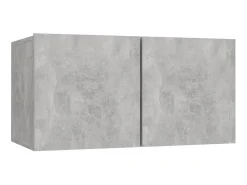 6 pcs conjunto de móveis de TV derivados madeira cinza cimento PT259381