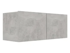8 pcs conjunto de móveis de TV contraplacado cinzento cimento