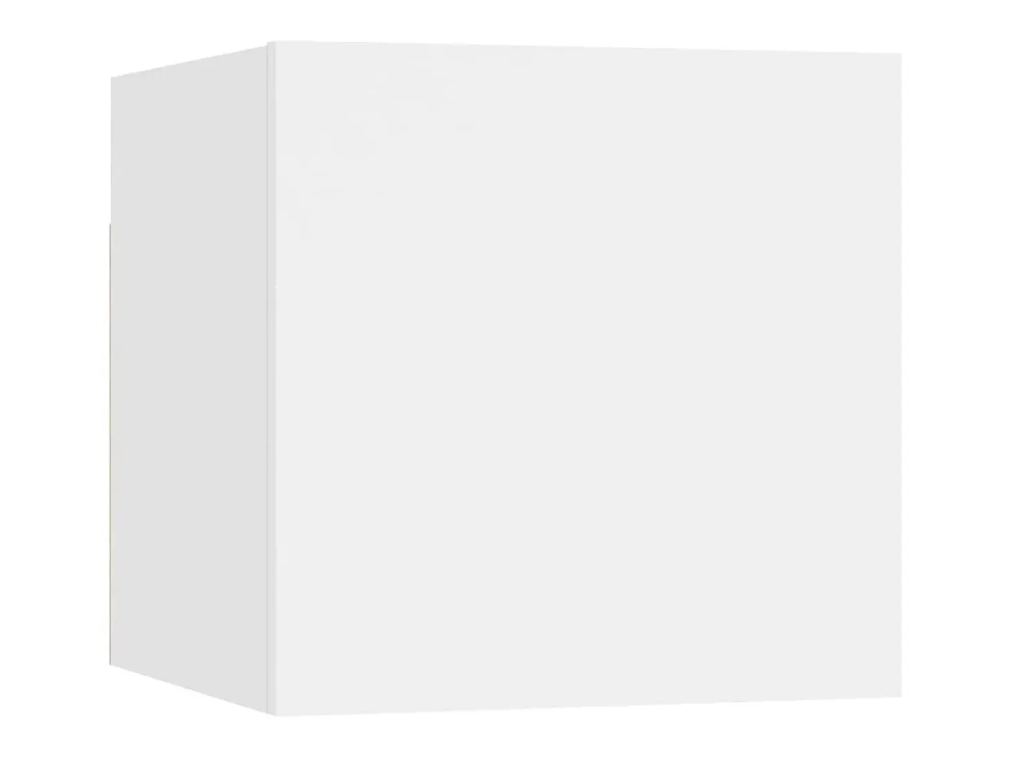 4 pcs conjunto de móveis de TV derivados de madeira branco