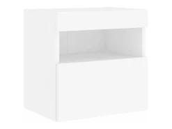 7 pcs conjunto de móveis de parede para TV com luzes LED branco