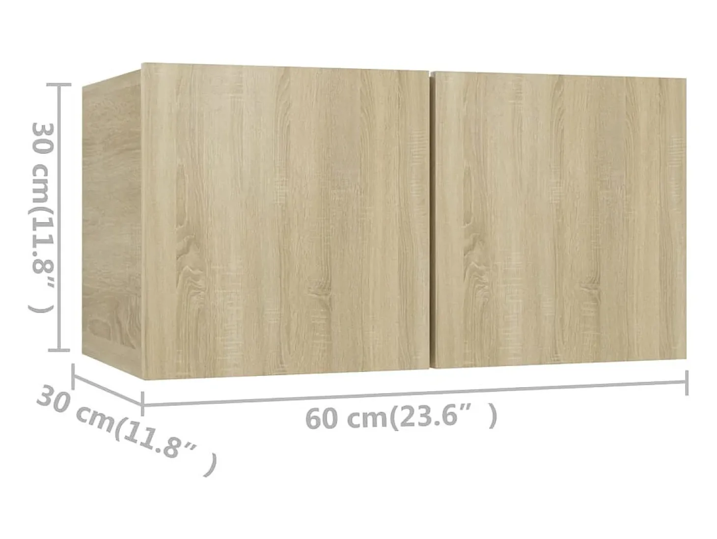 8 pcs conjunto móveis de TV derivados madeira carvalho sonoma PT510897