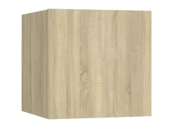 6 pcs conjunto móveis de TV derivados madeira carvalho sonoma PT175029