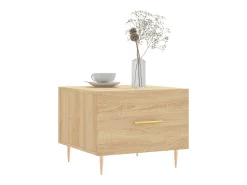 2 pcs Mesas de centro | Mesa de apoio | Mesa de café 50x50x40cm deriv. madeira carvalho sonoma