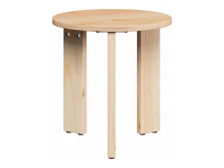 3 pcs Mesas de centro | Mesa de apoio | Mesa de café Natural 47.5x47.5x27 cm