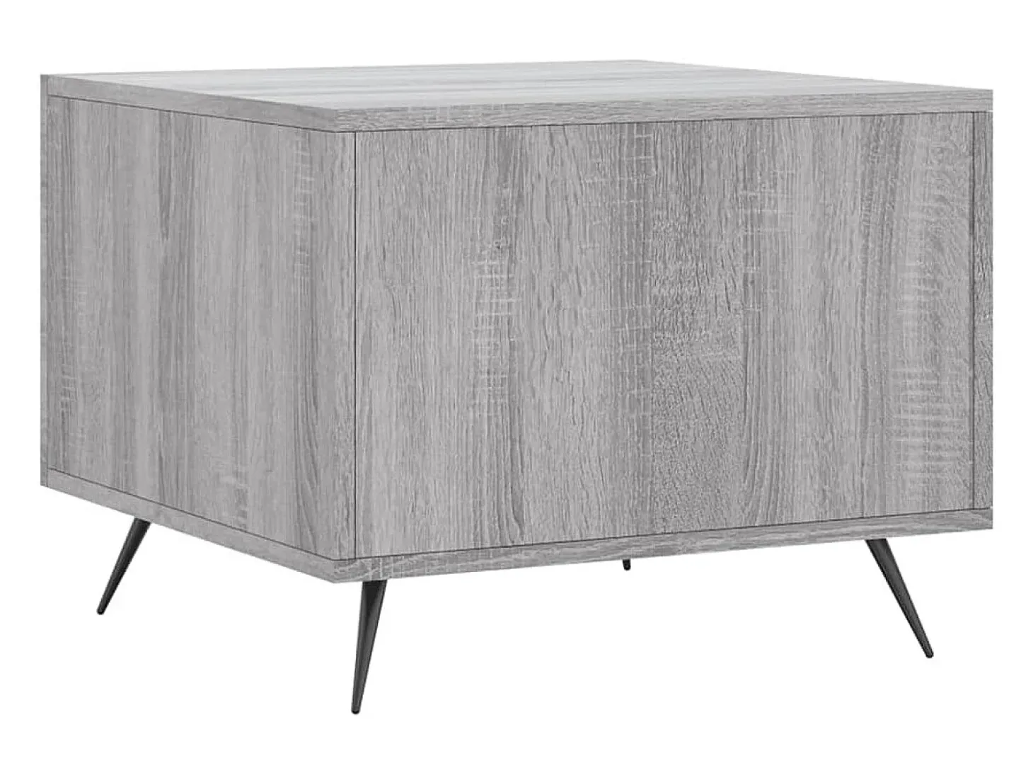2 pcs Mesas de centro | Mesa de apoio | Mesa de café 50x50x40 cm madeira proc. sonoma cinza