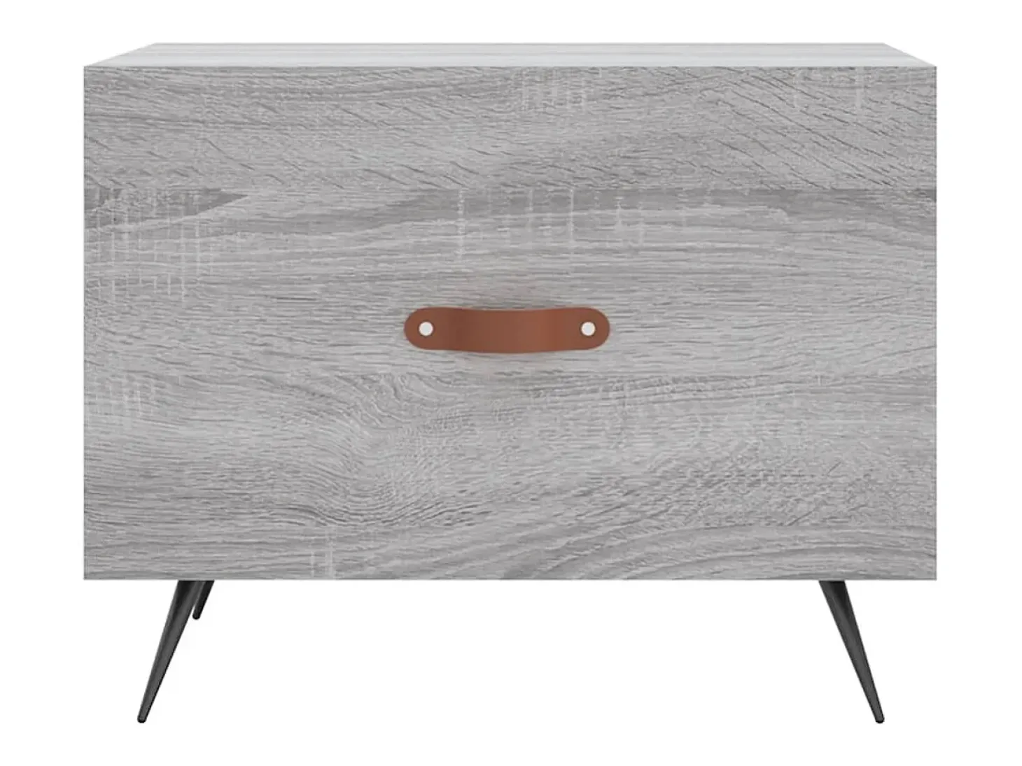 2 pcs Mesas de centro | Mesa de apoio | Mesa de café 50x50x40 cm madeira proc. sonoma cinza