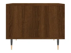 2 pcs Mesas de centro | Mesa de apoio | Mesa de café 50x50x40 cm madeira proc. carvalho castanho