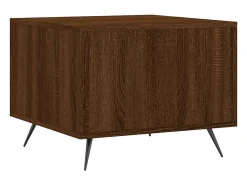 2 pcs Mesas de centro | Mesa de apoio | Mesa de café 50x50x40 cm madeira proc. carvalho castanho