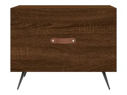 2 pcs Mesas de centro | Mesa de apoio | Mesa de café 50x50x40 cm madeira proc. carvalho castanho