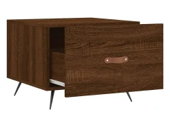 2 pcs Mesas de centro | Mesa de apoio | Mesa de café 50x50x40 cm madeira proc. carvalho castanho