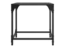 2 pcs Mesas de centro | Mesa de apoio | Mesa de café c/ topo vidro transparente 40x40x40cm aço