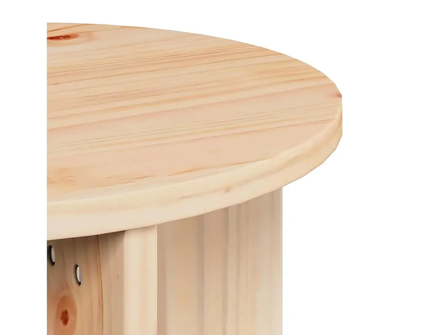 2 pcs Mesas de centro | Mesa de apoio | Mesa de café Natural 41.5x41.5x44 cm