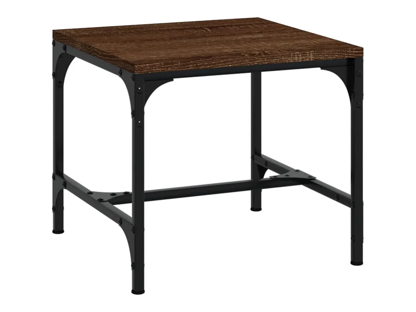 2 pcs Mesas de centro | Mesa de apoio | Mesa de café 40x40x35cm deriv. madeira carvalho castanho