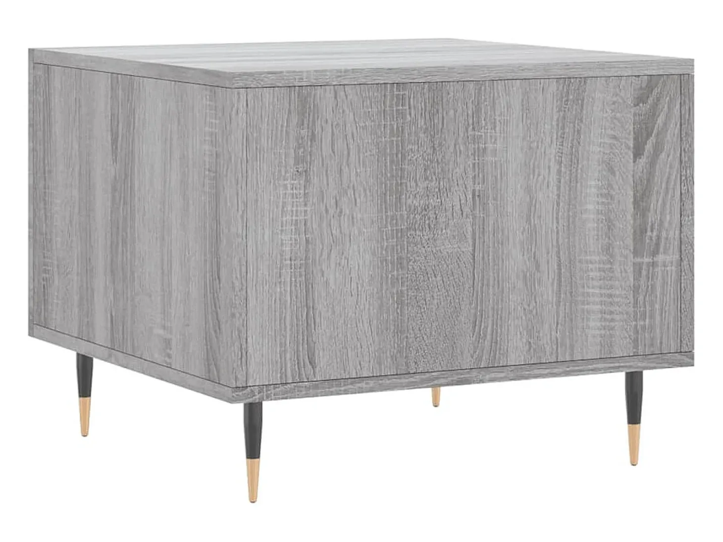 2 pcs Mesas de centro | Mesa de apoio | Mesa de café 50x50x40 cm madeira proc. sonoma cinza
