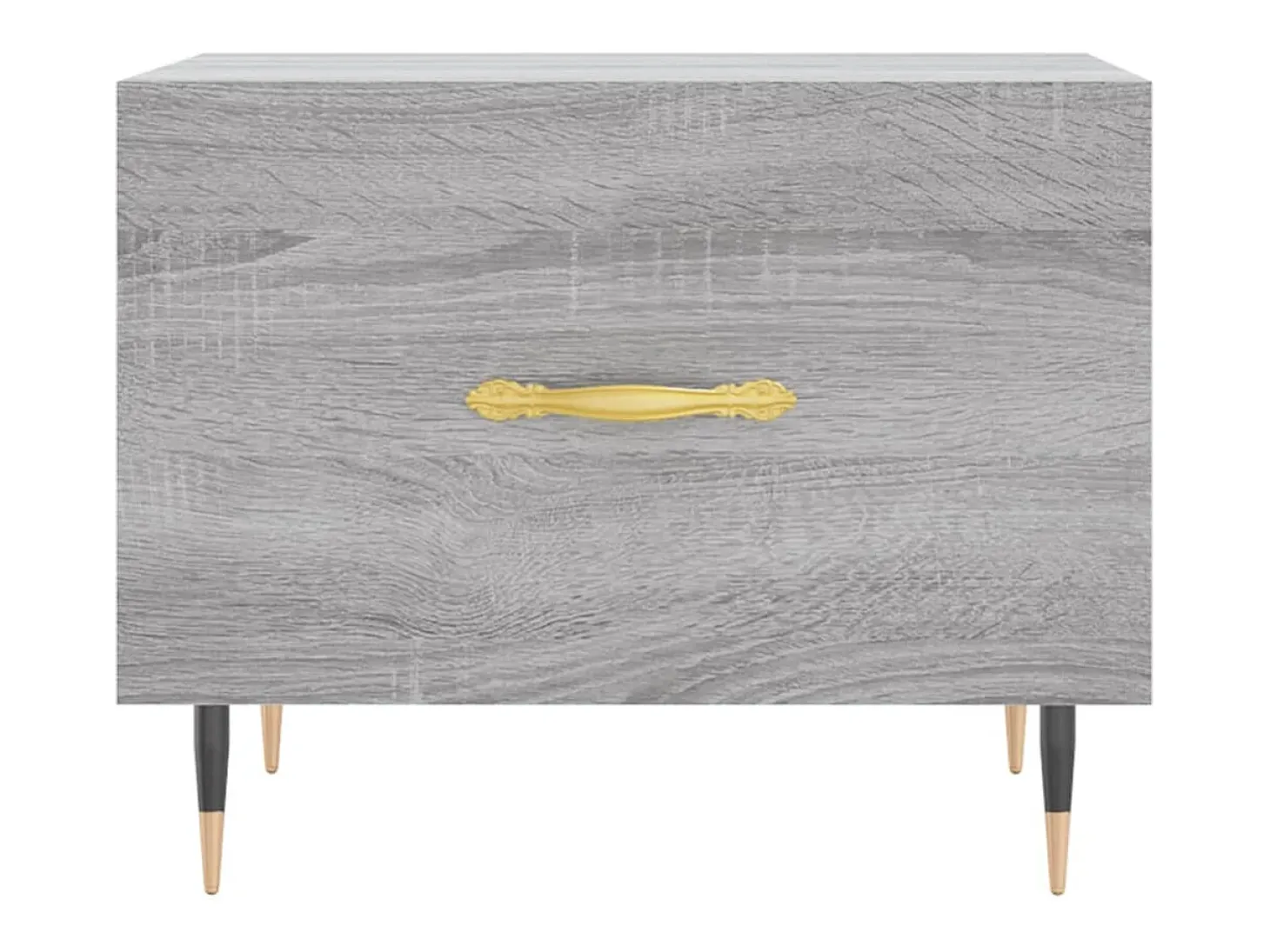 2 pcs Mesas de centro | Mesa de apoio | Mesa de café 50x50x40 cm madeira proc. sonoma cinza