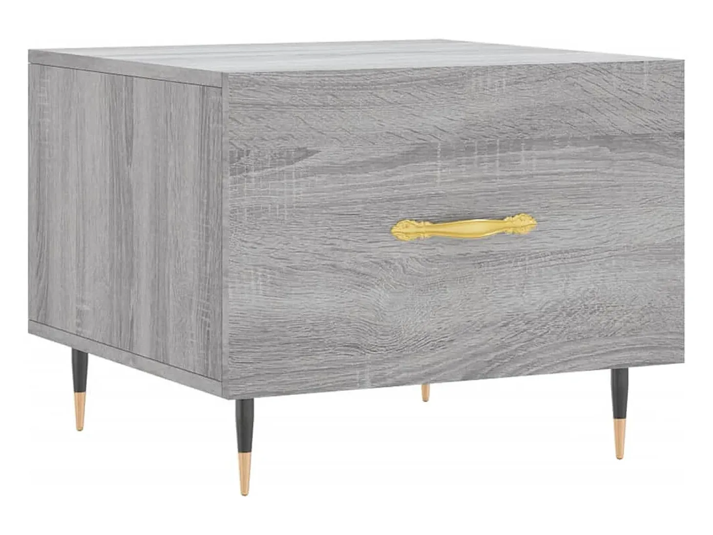 2 pcs Mesas de centro | Mesa de apoio | Mesa de café 50x50x40 cm madeira proc. sonoma cinza