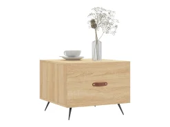 2 pcs Mesas de centro | Mesa de apoio | Mesa de café 50x50x40cm deriv. madeira carvalho sonoma