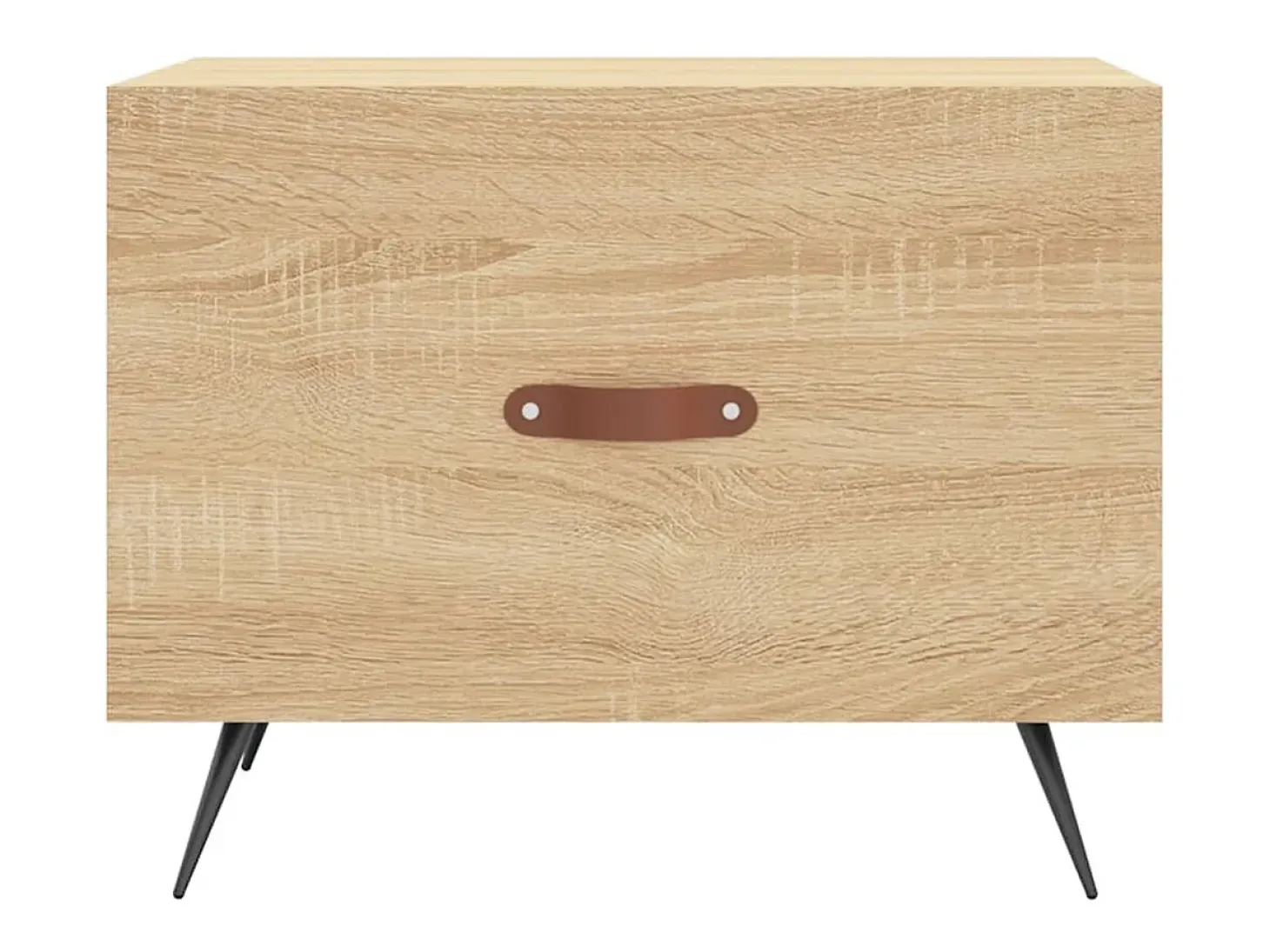 2 pcs Mesas de centro | Mesa de apoio | Mesa de café 50x50x40cm deriv. madeira carvalho sonoma