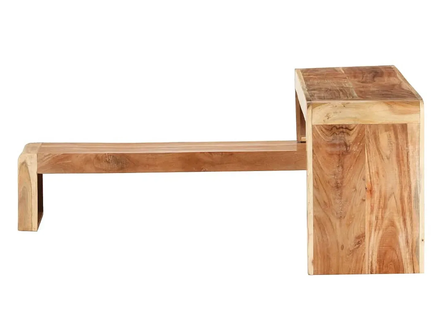 2 pcs móveis de TV cm madeira de acácia maciça PT982911