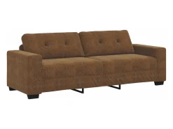 | Sofá | 2 pcs Castanho 221 x 78 x 80 cm Couro sintético