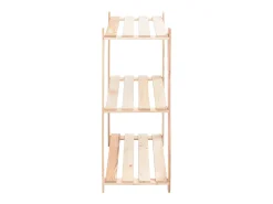 2 unidades arrumação 3 prateleiras 80x38x90cm pinho 150 kg PT634096