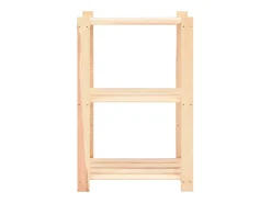 10 unidades arrumação 3 prateleiras 60x38x90cm pinho 150 kg PT565709