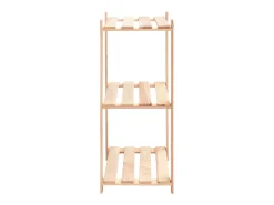 3 unidades arrumação 3 prateleiras 60x38x90cm pinho 150 kg PT722575