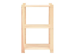 3 unidades arrumação 3 prateleiras 60x38x90cm pinho 150 kg PT722575