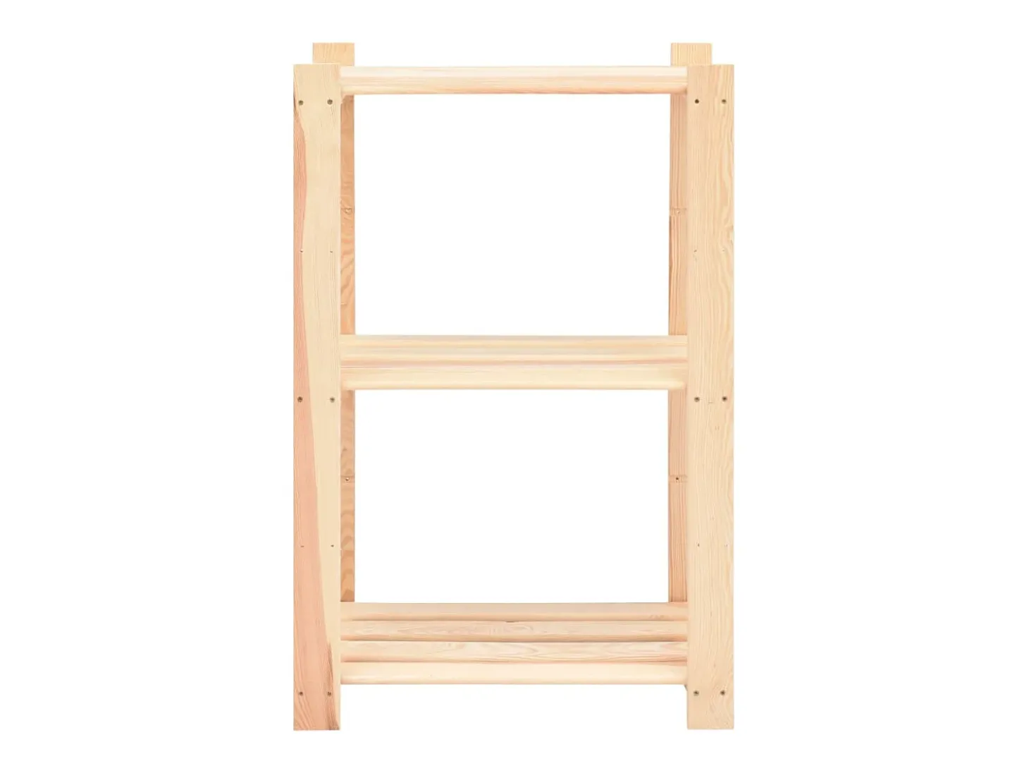 3 unidades arrumação 3 prateleiras 60x38x90cm pinho 150 kg PT722575