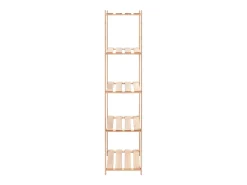 5 unidades arrumação 5 prateleiras 80x38x170cm pinho 250 kg PT195622