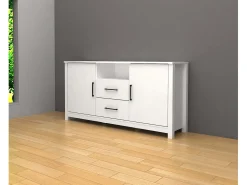 Aparador 2 Portas DN. Móveis de Sala de Estar ou Sala de Jantar, Branco 159x82cm
