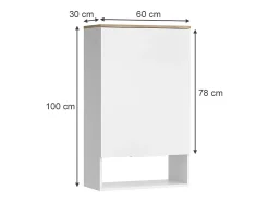 Aparador branco/sonoma 60x30x100 wido