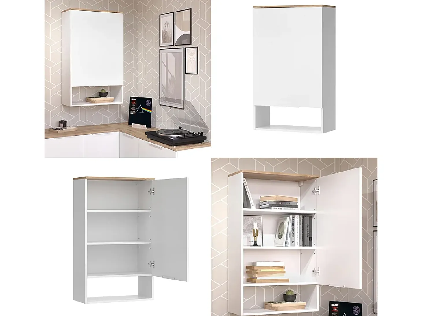 Aparador branco/sonoma 60x30x100 wido
