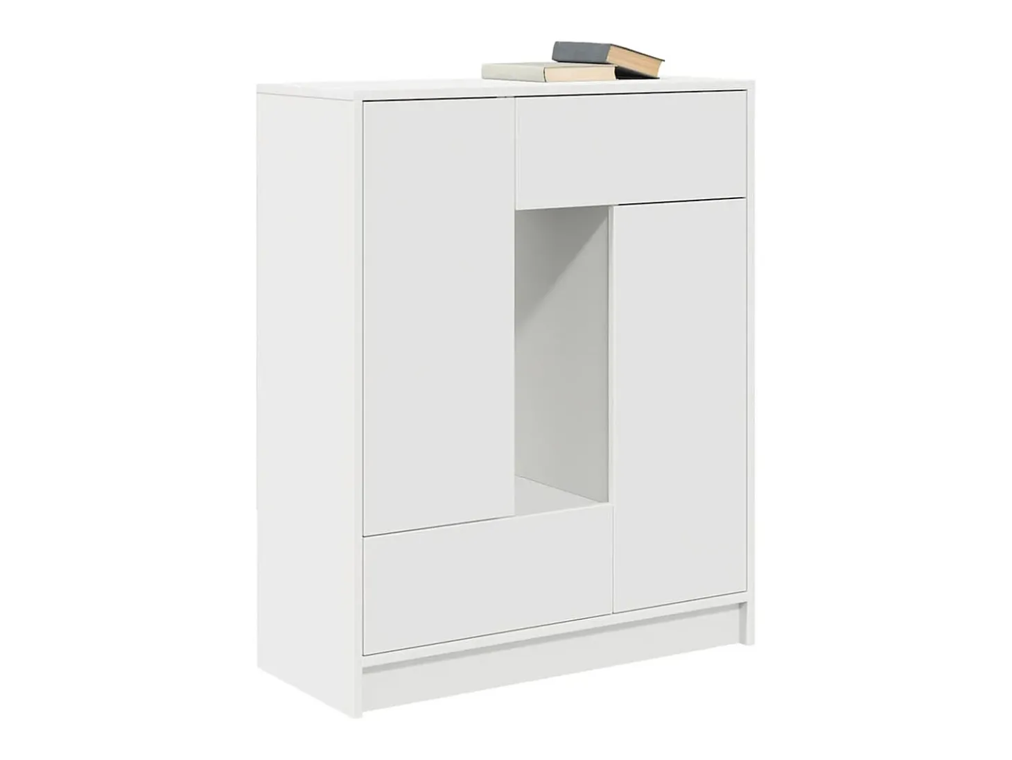 Aparador c/ gavetas e portas 73x31x90 cm branco