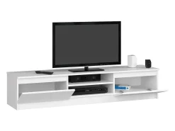 Aparador Moderno para TV 160cm Branco – 2 Portas, 2 Prateleiras, Estilo Minimalista