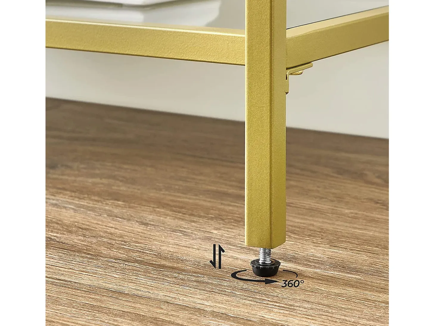 Aparador 130x30x73,3 cm dourado