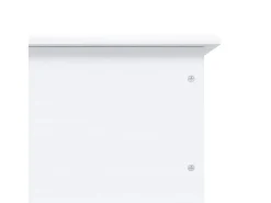 Arca arrumação c/ rodas ALTA 73x39,5x43 cm pinho maciço branco