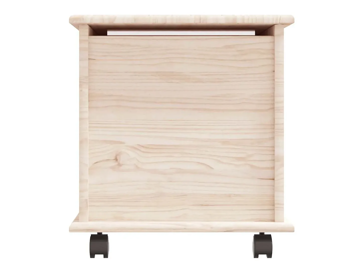 Arca de arrumação c/ rodas ALTA 73x39,5x43 cm pinho maciço