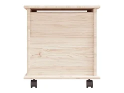 Arca de arrumação c/ rodas ALTA 73x39,5x44 cm pinho maciço PT406088