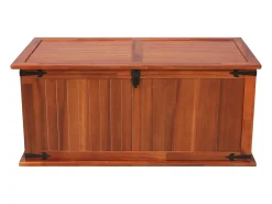Arca de arrumação 79x34x32 cm madeira de acácia maciça PT727768