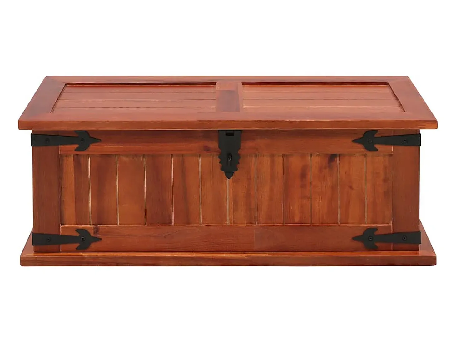 Arca de arrumação 60x25x22 cm madeira de acácia maciça