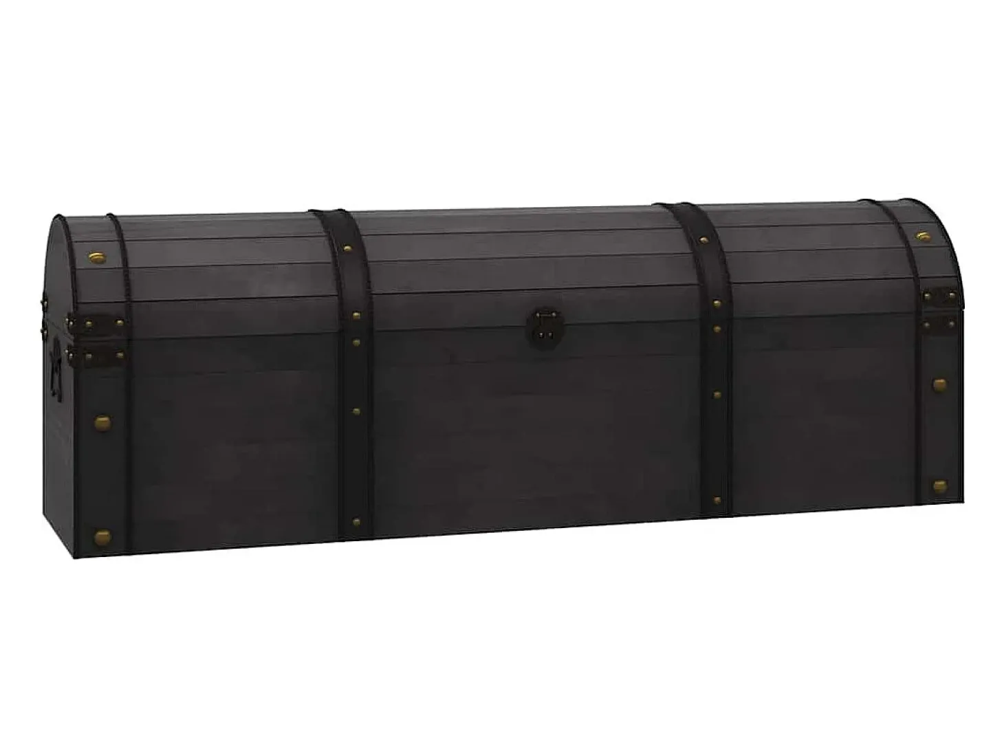 Arca para arrumação madeira maciça estilo vintage 120x30x40 cm