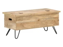 Arca 90x40x45 cm cm madeira de mangueira maciça