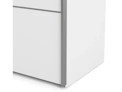 Armário Accadia de 2 portas, mobiliário de quarto, roupeiro, roupeiro, 182x64 h202 cm, branco