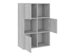 Armário arrumação 60x29,5x90 cm cor cinzento sonoma