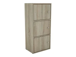 Armário auxiliar Plea com 3 portas, carvalho Sonoma, 42 x 91,5 x 28,6 cm, sala de estar